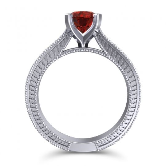 Modern Pave Milgrain Balaja Ring