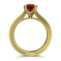 Modern Pave Milgrain Balaja Ring