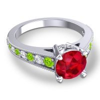 Cathedral Pave Sara Ring