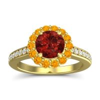 Halo Pave Vikasin Ring