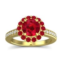 Halo Pave Vikasin Ring