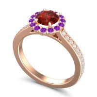 Halo Pave Vikasin Ring