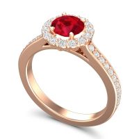 Halo Pave Vikasin Ring