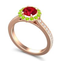 Halo Pave Vikasin Ring