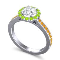 Halo Pave Vikasin Ring