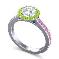 Halo Pave Vikasin Ring