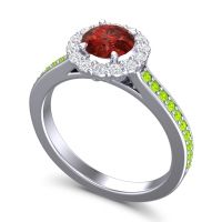 Halo Pave Vikasin Ring