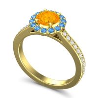 Halo Pave Vikasin Ring