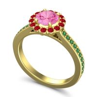 Halo Pave Vikasin Ring