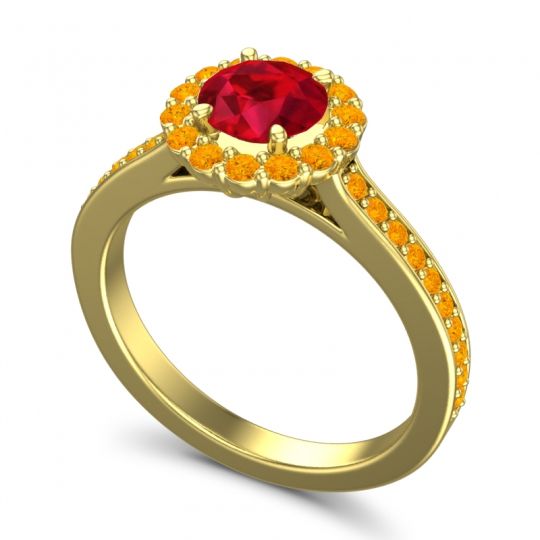 Halo Pave Vikasin Ring