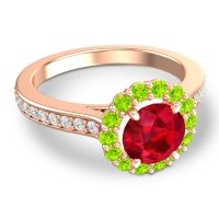 Halo Pave Vikasin Ring