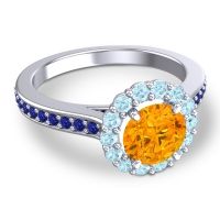 Halo Pave Vikasin Ring