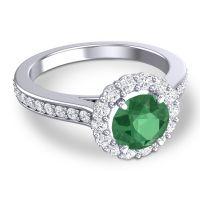 Halo Pave Vikasin Ring