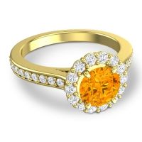 Halo Pave Vikasin Ring