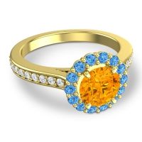 Halo Pave Vikasin Ring