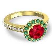 Halo Pave Vikasin Ring