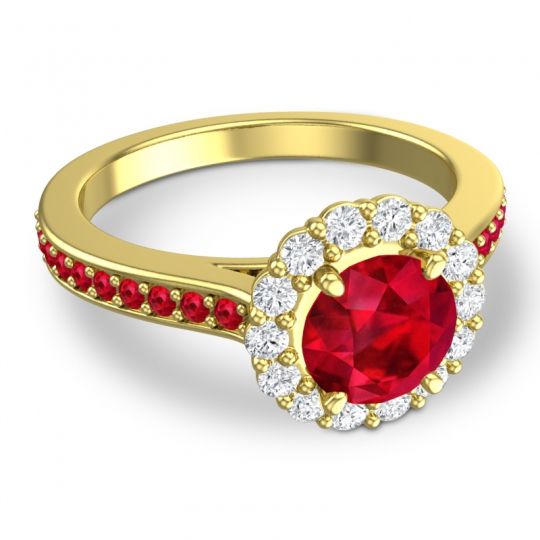 Halo Pave Vikasin Ring