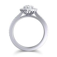 Halo Pave Vikasin Ring