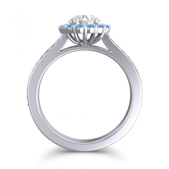Halo Pave Vikasin Ring