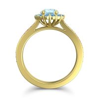 Halo Pave Vikasin Ring