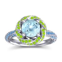 Halo Pave Malya Ring