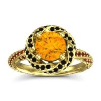 Halo Pave Malya Ring