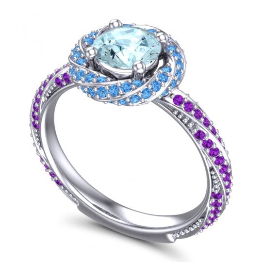 Halo Pave Malya Ring