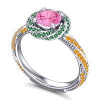 Halo Pave Malya Ring