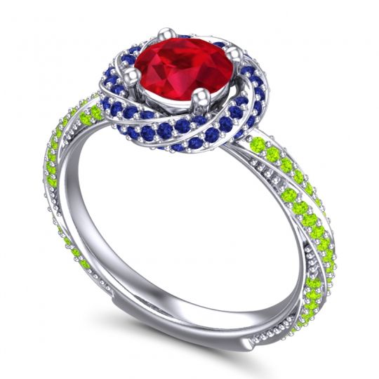 Halo Pave Malya Ring