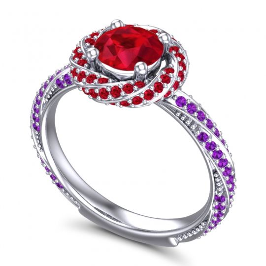 Halo Pave Malya Ring
