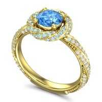 Halo Pave Malya Ring