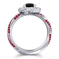 Halo Pave Malya Ring