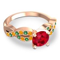 Modern Pave Kamini Ring