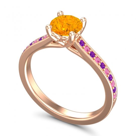 Cathedral Diamond Pave Vakra Ring