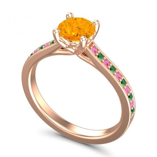 Cathedral Diamond Pave Vakra Ring