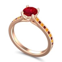 Cathedral Diamond Pave Vakra Ring