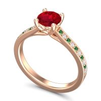Cathedral Diamond Pave Vakra Ring