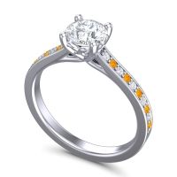 Cathedral Diamond Pave Vakra Ring