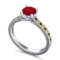 Cathedral Diamond Pave Vakra Ring