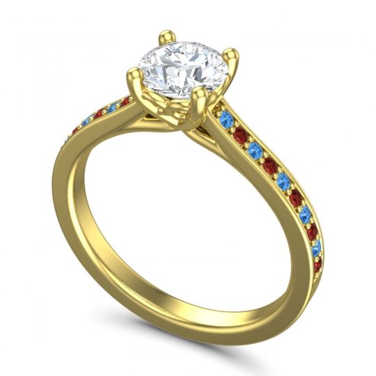 Cathedral Diamond Pave Vakra Ring