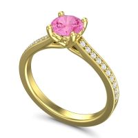 Cathedral Diamond Pave Vakra Ring