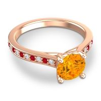 Cathedral Diamond Pave Vakra Ring