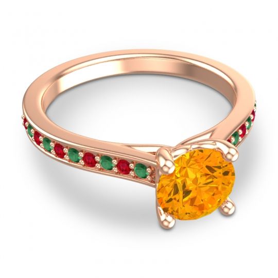 Cathedral Diamond Pave Vakra Ring