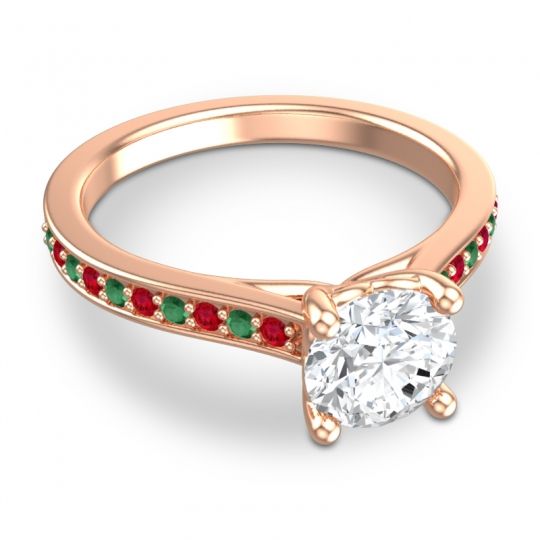 Cathedral Diamond Pave Vakra Ring