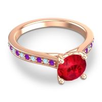 Cathedral Diamond Pave Vakra Ring