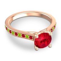 Cathedral Diamond Pave Vakra Ring