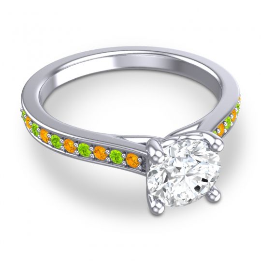 Cathedral Diamond Pave Vakra Ring