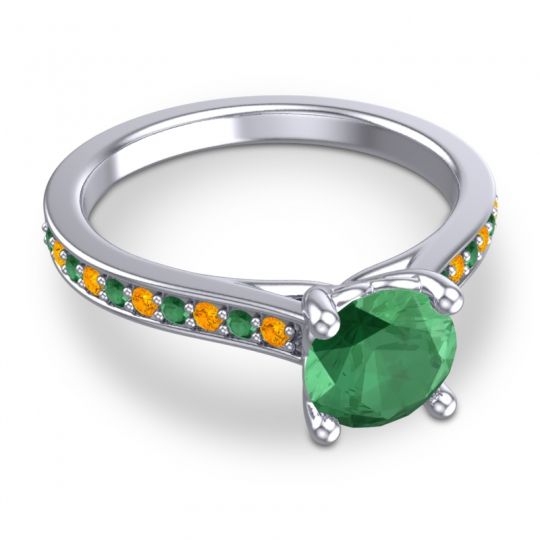 Cathedral Diamond Pave Vakra Ring