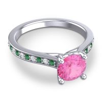 Cathedral Diamond Pave Vakra Ring