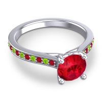 Cathedral Diamond Pave Vakra Ring